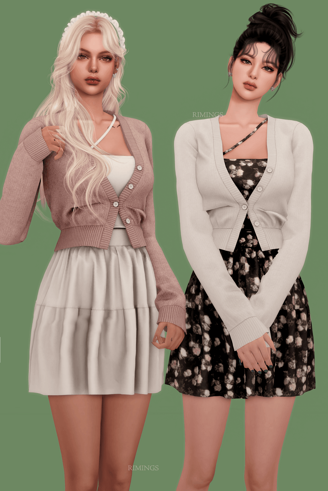 Галерея мода Платье с кардиганом ShortCardigan & Ruffle Dress #2